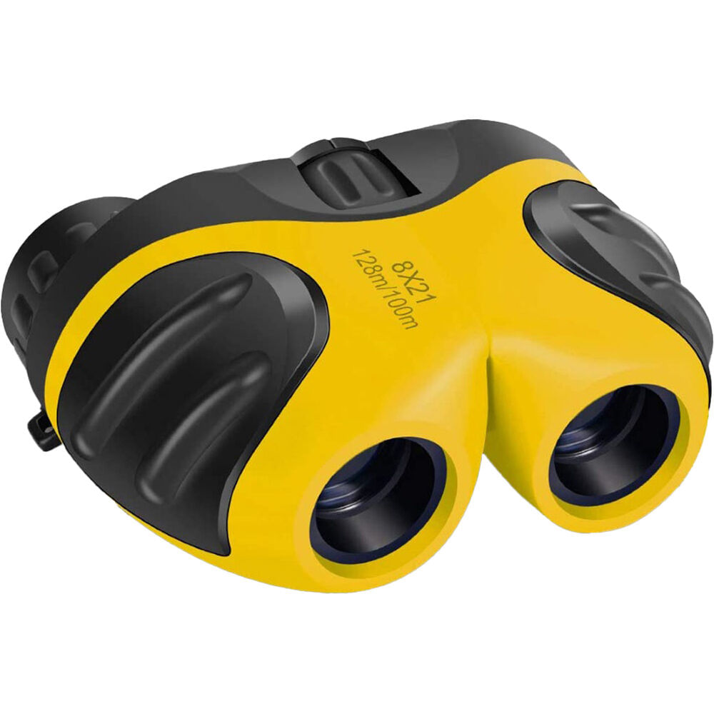 Binoculares Apexel 8x21 para Niños (Amarillo) - 8x Aumento, Campo de Visión de 386', Distancia de E