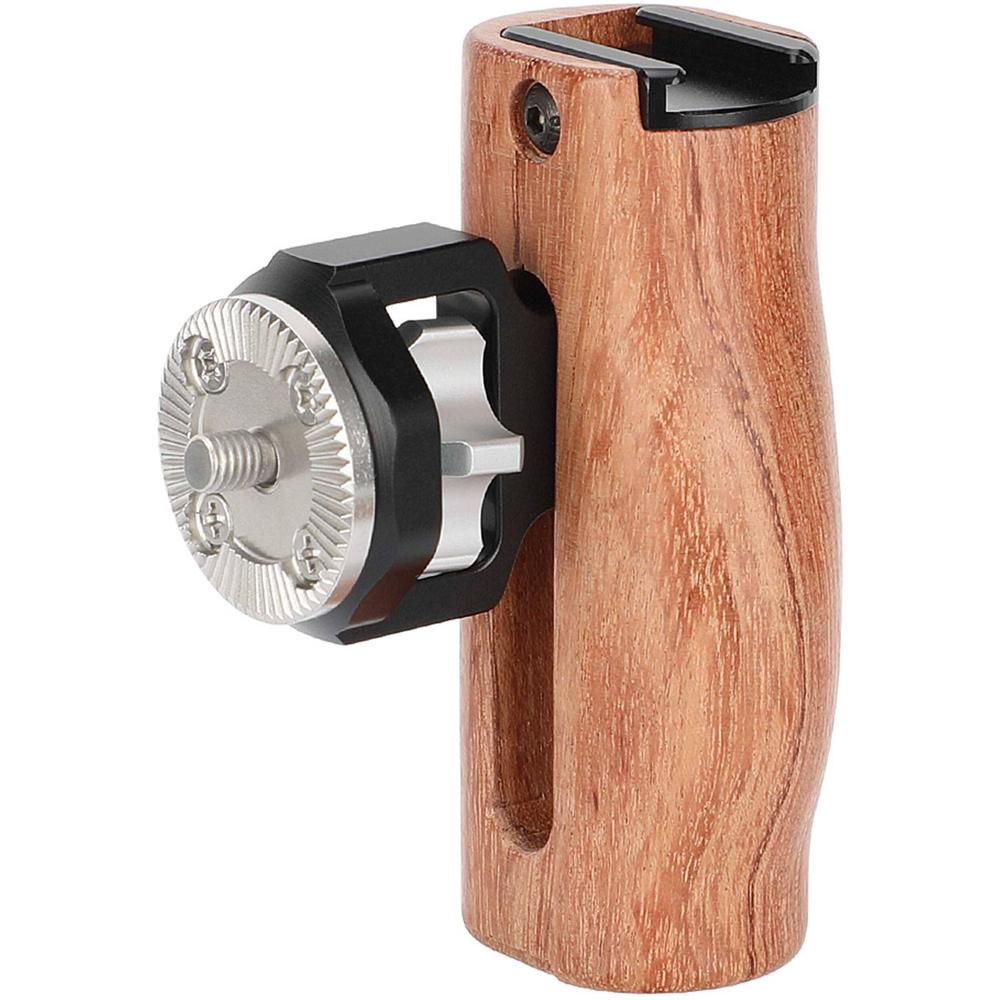 CAMVATE Empuñadura de Madera Ergonómica con Roseta Estilo ARRI y Tornillo M6