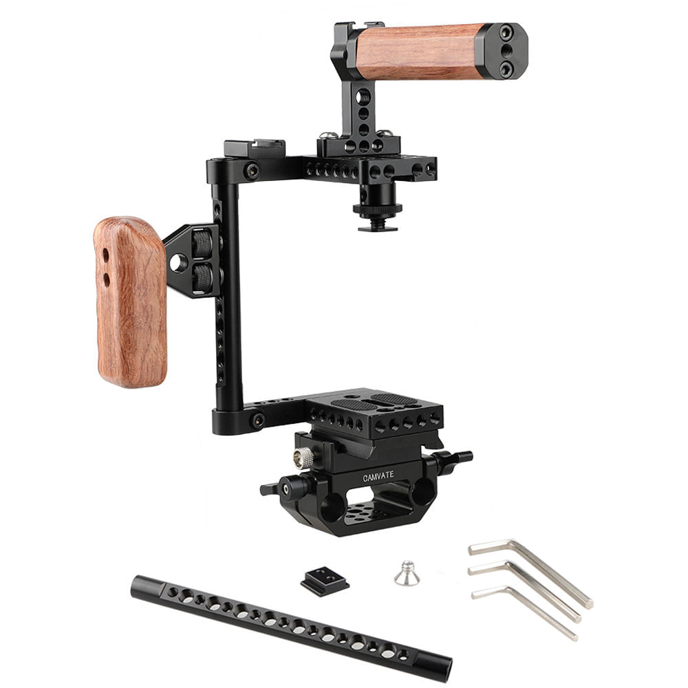 CAMVATE Quick Release Cage Kit (Left-Side Wood Handgrip)