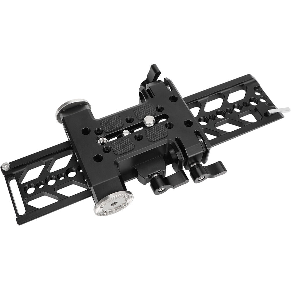 CAMVATE Placa tail de 10"" y Base Rápida con Soporte para Varillas de 15mm, Rosetas Duales ARRI,