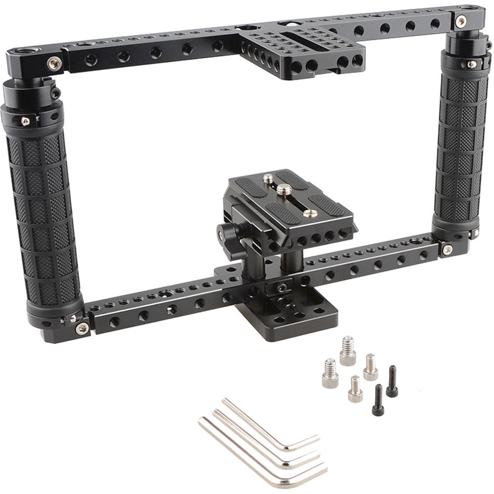 CAMVATE Jaula de Cámara Universal Ajustable con Base Rápida Compatible con Manfrotto