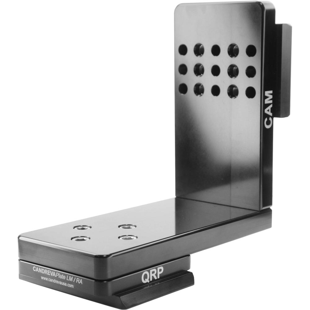 Placa Vertical Candreva Plate-RA: Placa en L Resistente, Compatible con Cabezal OConnor 2575, Inclu