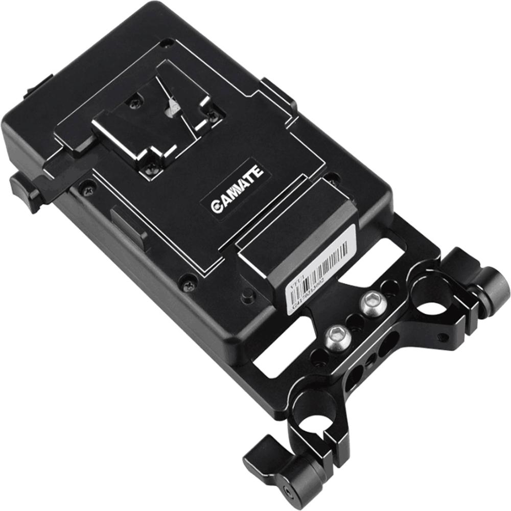 CAMVATE V-Lock Mounting Plate Power Supply Splitter with 15mm Rod Clamp