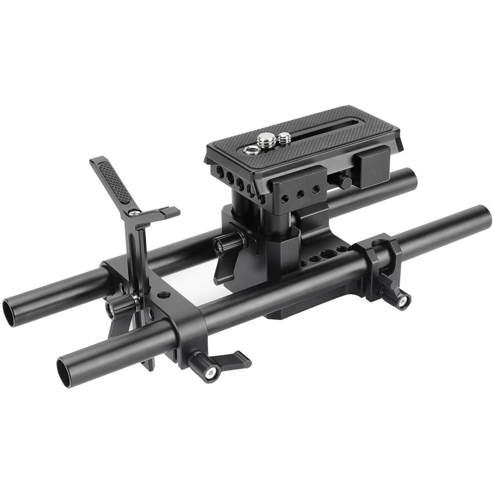 CAMVATE Pro Shoulder Rig Bundle con Soporte de Lente para DSLRs y Camcorders - Construcción de Alea