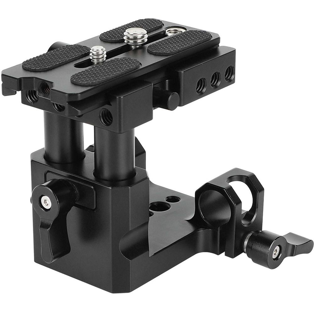 CAMVATE Baseplate Arca-Type de Liberación Rápida con Soporte de Varilla LWS de 15mm - Ajuste Vertic