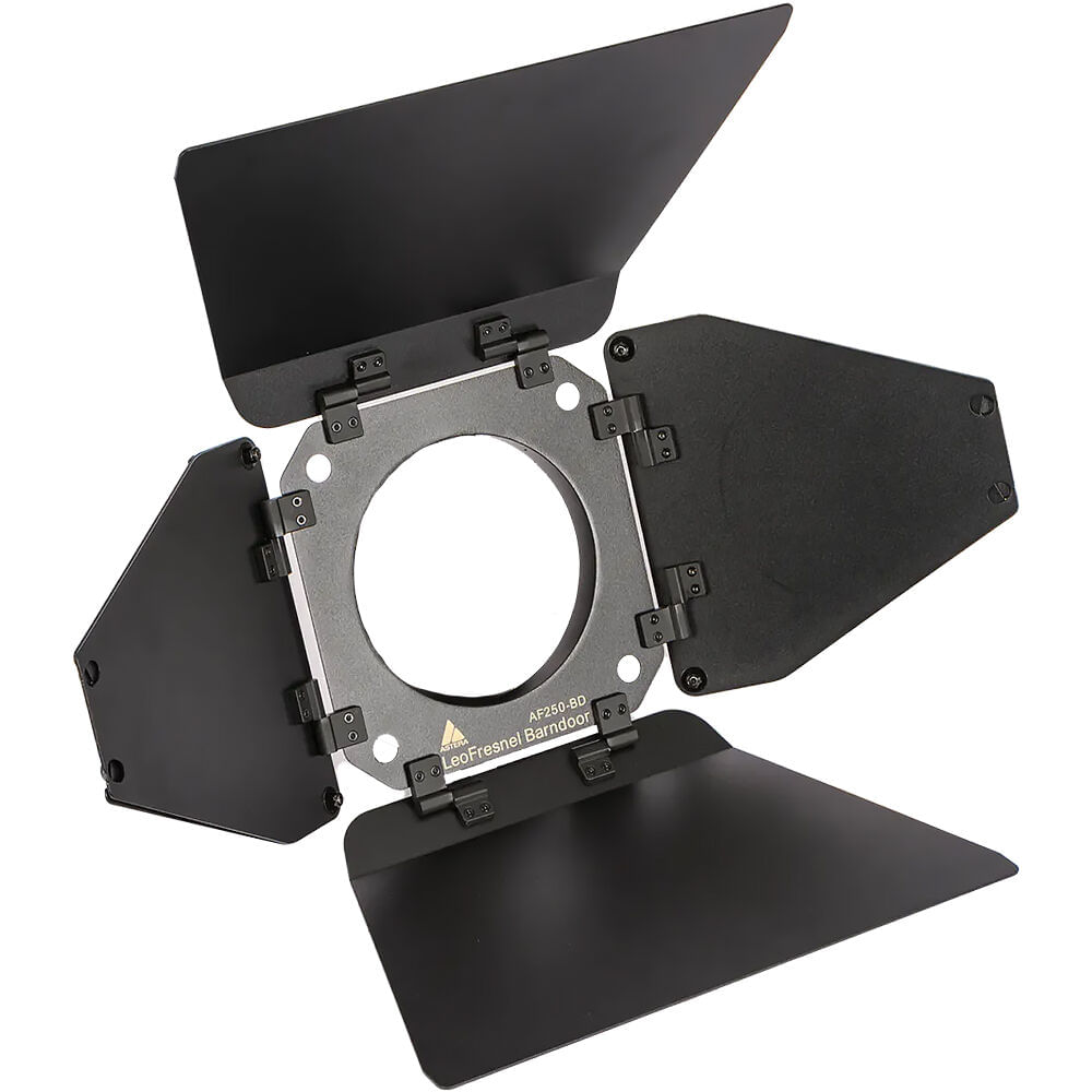 Astera Barndoors para AF250 LeoFresnel - Ocho Hojas Plegables para Ajustar la Luz, Instalación Sin