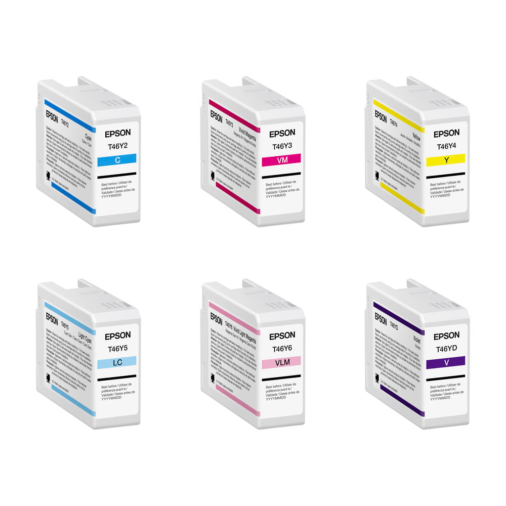 Epson T46Y UltraChrome PRO10 Paquete de Cartuchos de Tinta de 6 Colores para Impresora Fotográfica S 1579493-REG Epson T46Y UltraChrome PRO10 Paquete de Cartuchos de Tinta de 6 Colores para Impresora Fotográfica S 1579493-REG