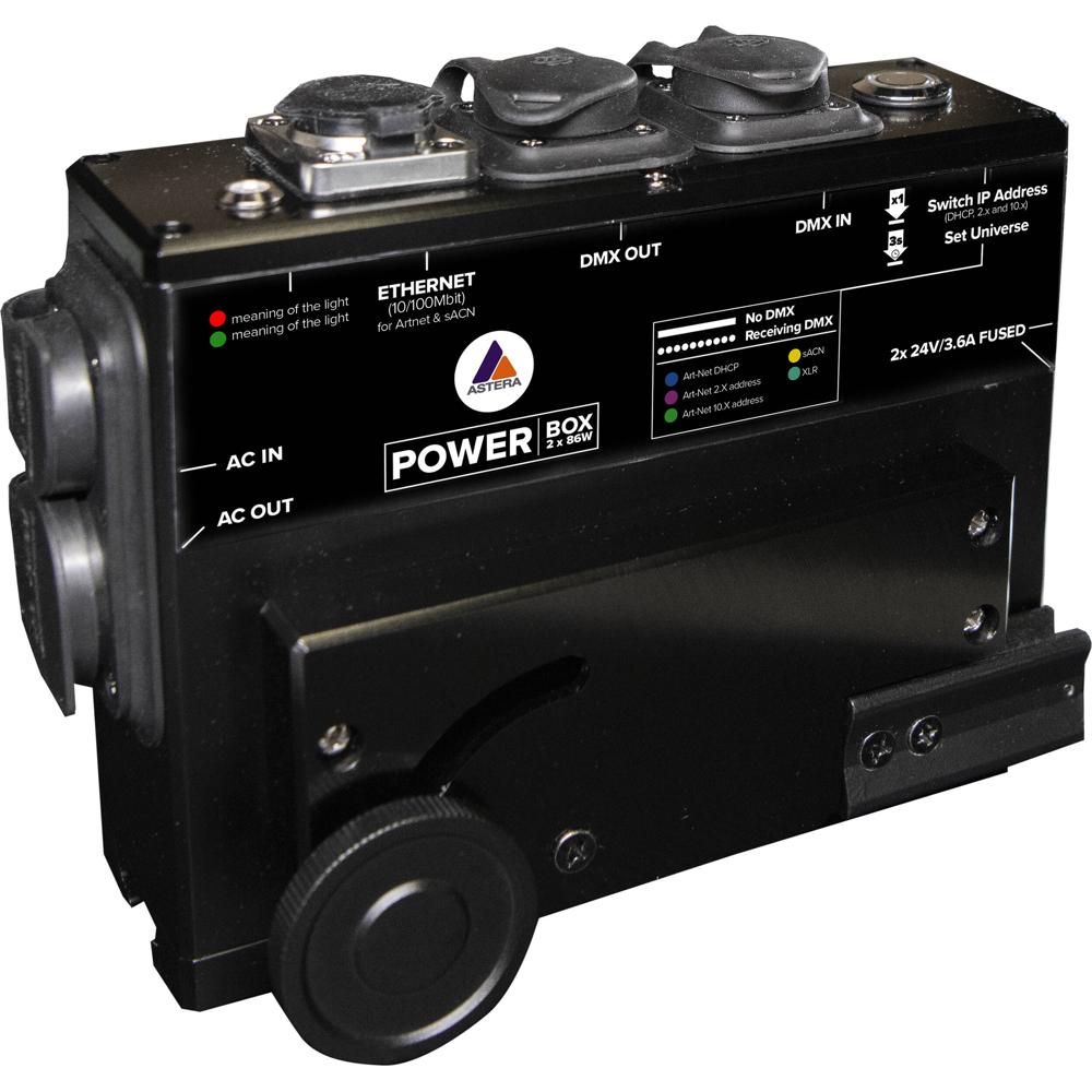Astera PowerBox 2 x 86W - Fuente de Alimentación para 8 PixelBrick Lights, Soporta Titan/Helios/Hyp