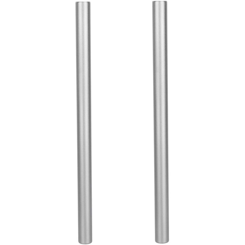 CAMVATE Juego de Varillas de Aluminio de 15mm (Titanio, 9.8"") - Par de Varillas de Aluminio, Rosca