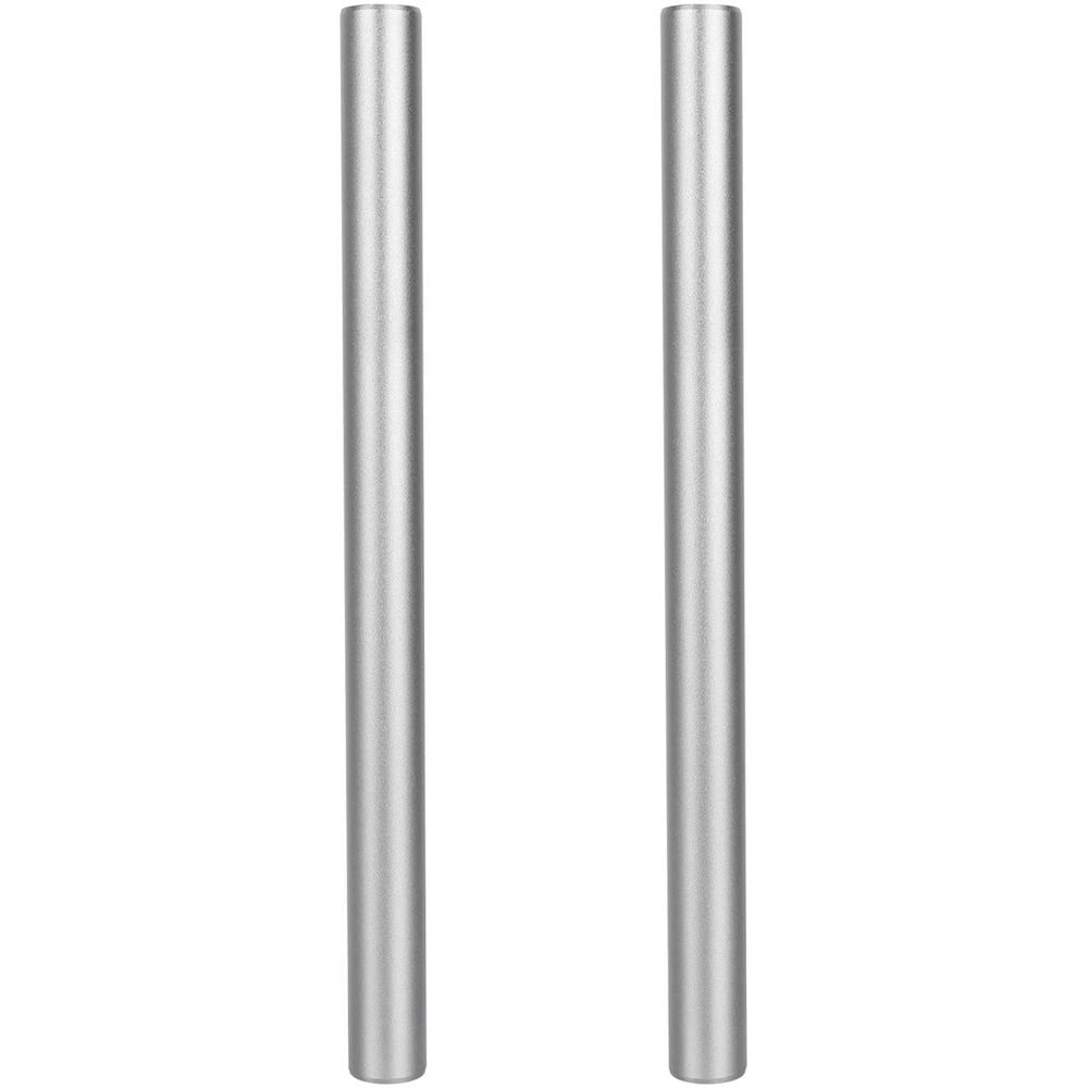 CAMVATE Par de Varillas de Aluminio de 15mm (Color Titanio, 7.87"") - Roscas M12 en Cada Extremo, Co