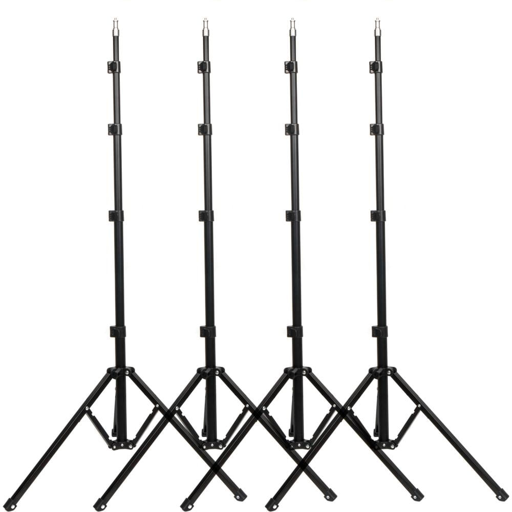 CAME-TV Soporte de Luz Compacto Plegable Inverso (Paquete de 4) - Capacidad de Carga 4.4 lb, Altura