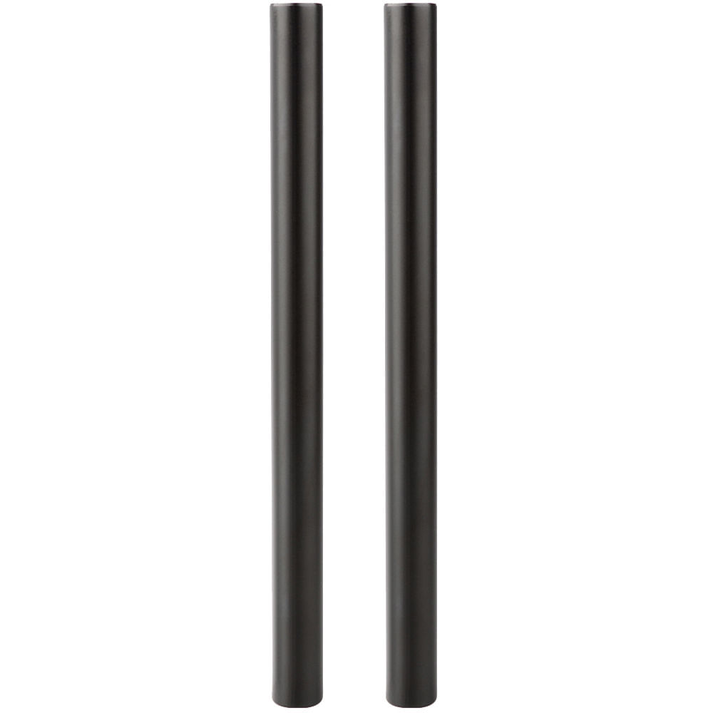 CAMVATE Par de Varillas de 15mm (Negro, 11.8"") - Construcción de Aluminio Anodizado Negro, Compatib