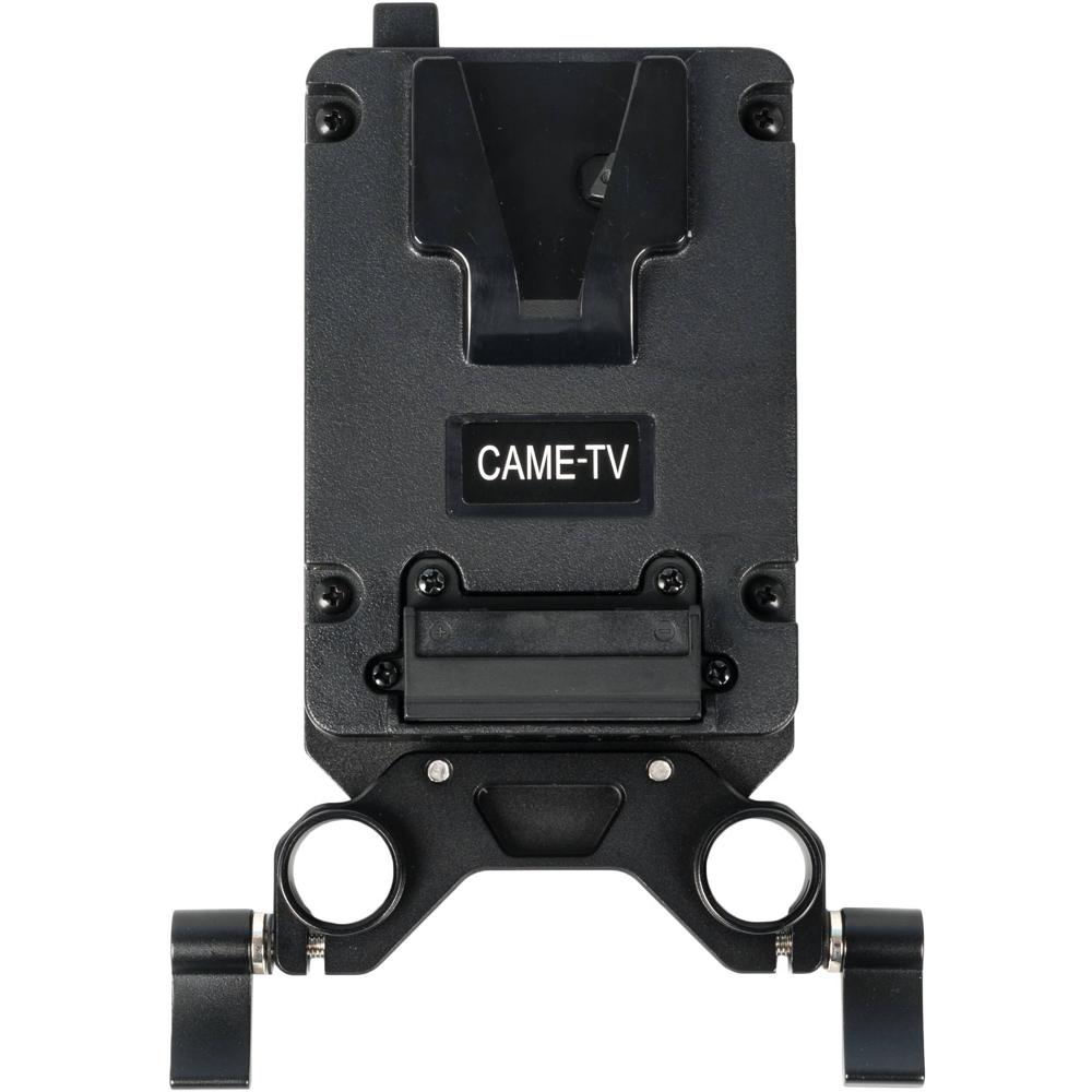 CAME-TV Mini V-Mount Plate: Compacta y Ligera con Dos Salidas D-Tap para Batería Mini 99 y Soporte