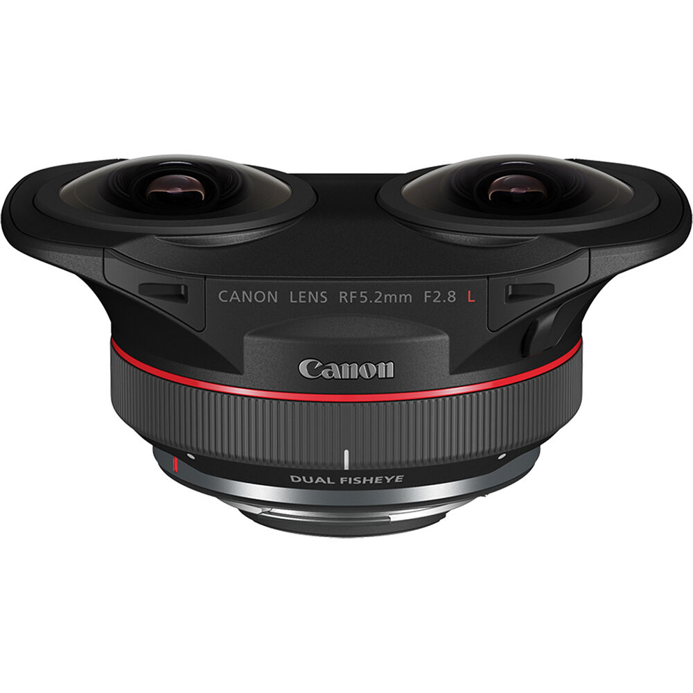 Canon RF 5.2mm f/2.8 L Dual Fisheye 3D VR Lens - Objetivo RF para Formato Full-Frame, Apertura f/2.