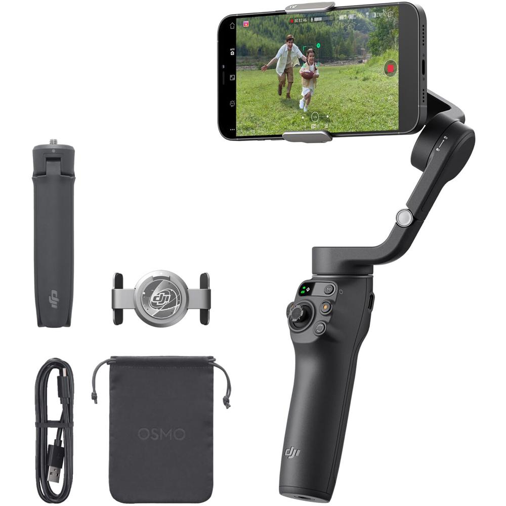 DJI Osmo Mobile 6 Gimbal para Smartphone (Negro) - Estabilizador Extensible, Pinza Magnética, Modos 1726185-REG DJI Osmo Mobile 6 Gimbal para Smartphone (Negro) - Estabilizador Extensible, Pinza Magnética, Modos 1726185-REG