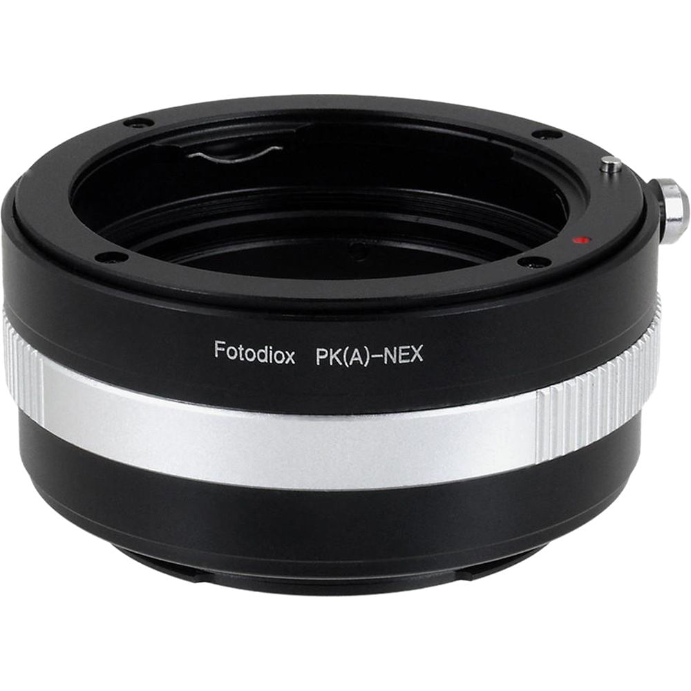 Adaptador FotodioX con Control de Diafragma para Lentes K-Mount AF de Pentax a Cámaras Sony E-Mount