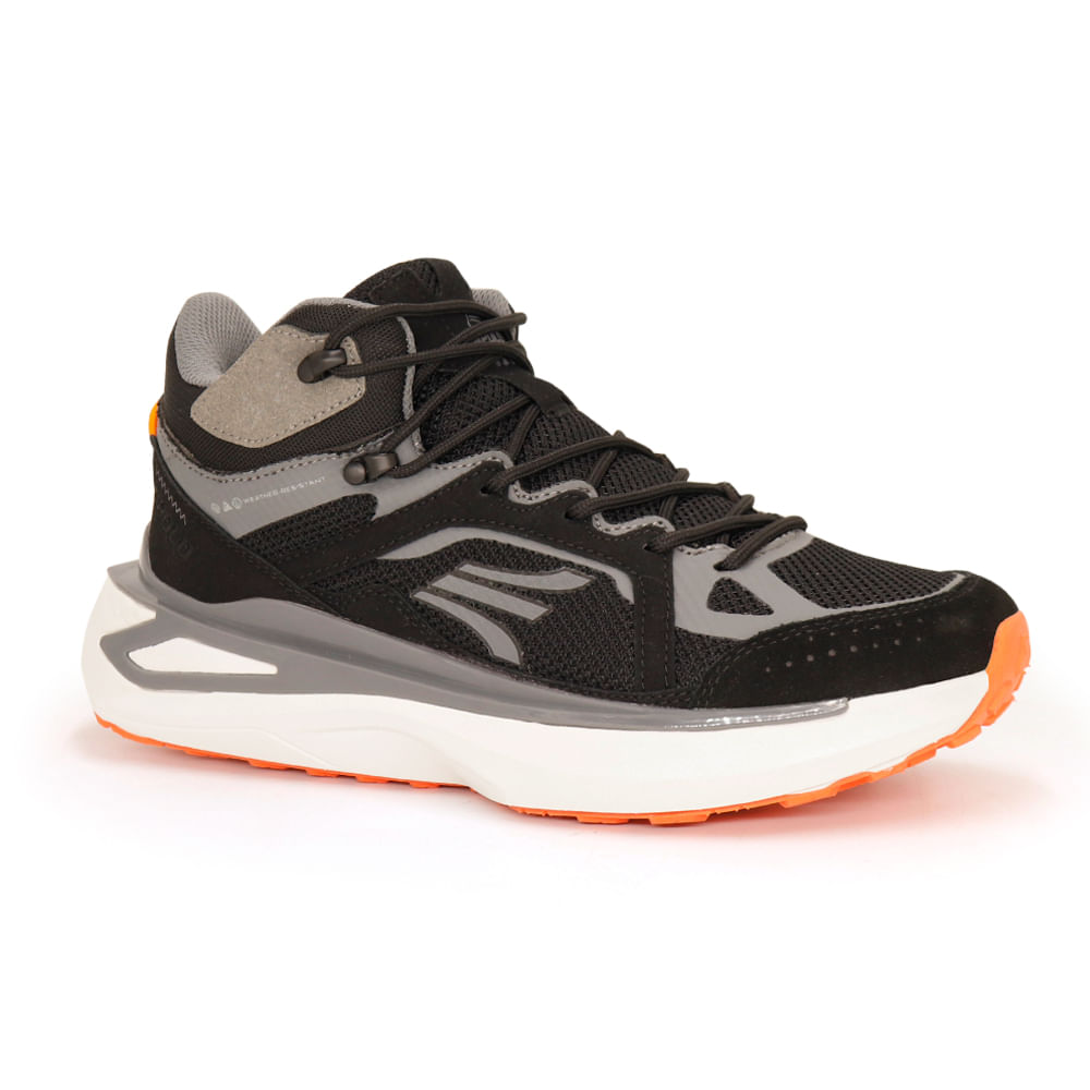 Zapatillas Botín Outdoor Hombre APOLO AH24-67Q4 GRIS/NEGRO/NARANJA 41 Zapatillas Botín Outdoor Hombre APOLO AH24-67Q4 GRIS/NEGRO/NARANJA 41