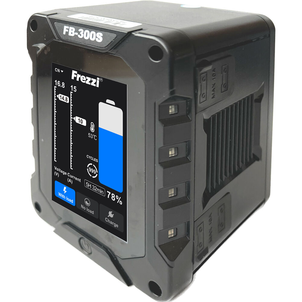 Batería de Alta Capacidad Frezzi 300Wh con Pantalla Inteligente (Montaje Dorado) - 14.8V, 20.8Ah, P