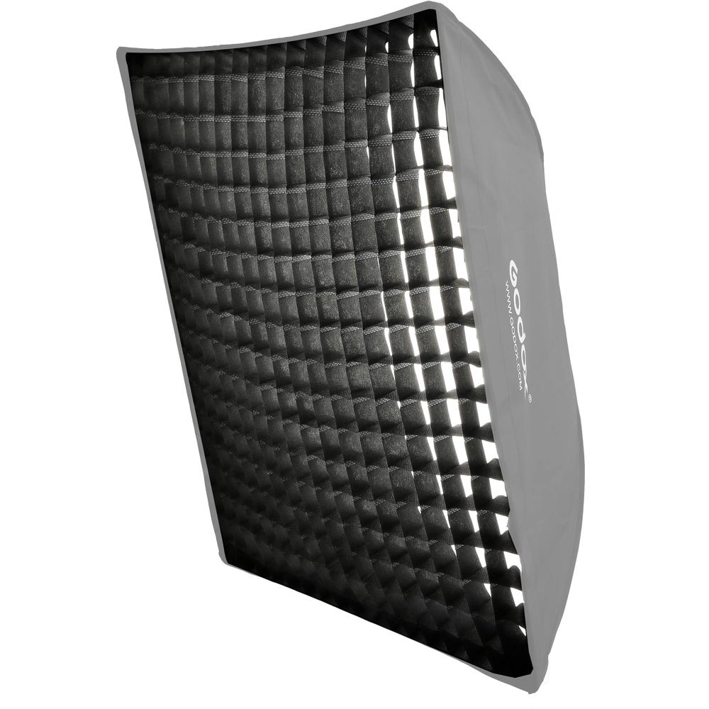 Godox Softbox Rectangular con Rejilla (23.6 x 35.4"") - Controla Luz, Direcciona Haz, Se Adhiere con