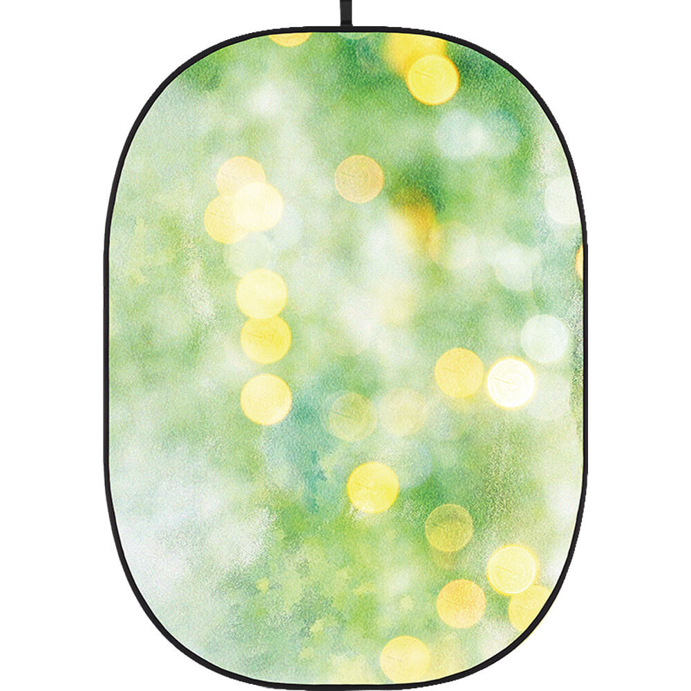 Fondo Colapsable Godox 5 x 6' (Textura Bokeh 7) - Sin Arrugas, Marco Autosoportante, Ideal para Pro