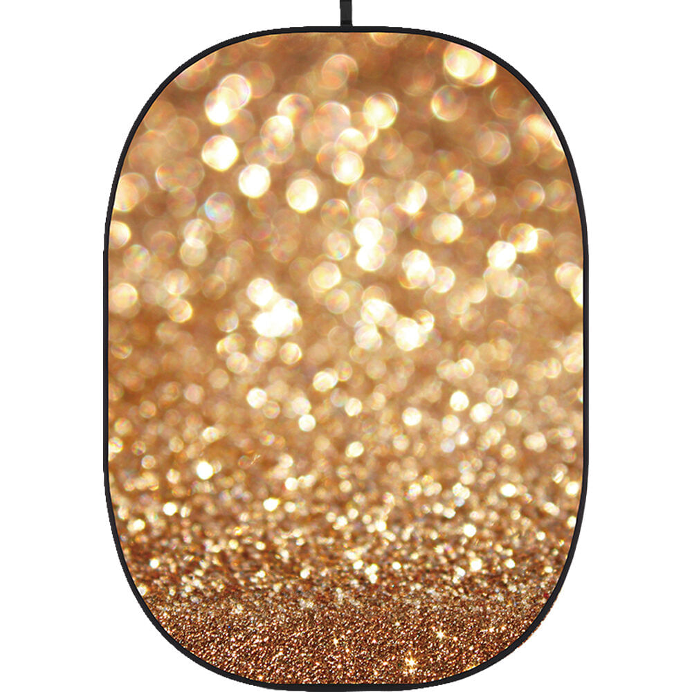 Fondo Colapsable Godox 5 x 6' (Textura Bokeh 3) - Sin Arrugas, Marco Autosoportante, Ideal para Pro