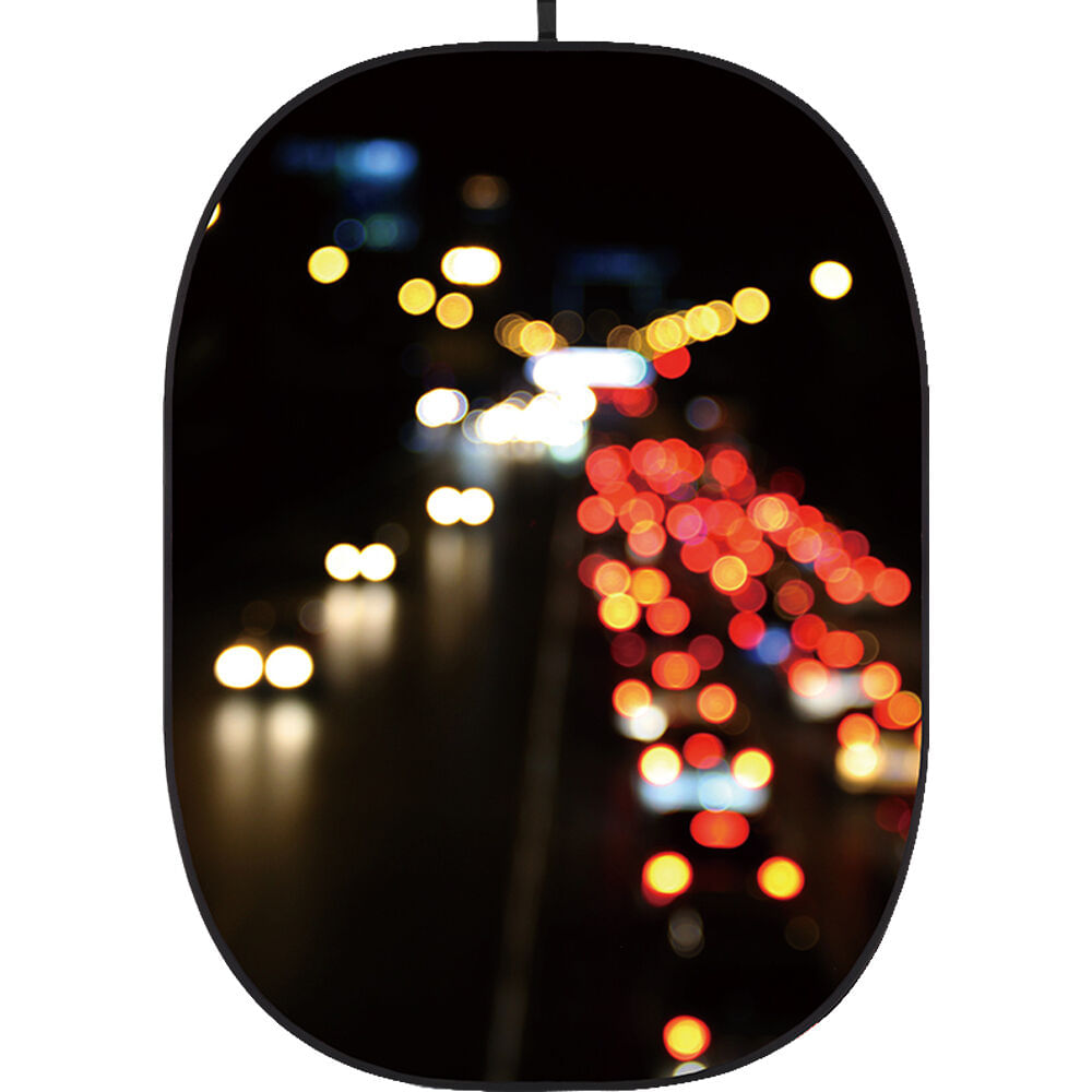 Fondo Colapsable Godox 5 x 6' (Textura Bokeh 4) - Sin Arrugas, Marco Autosoportante, Ideal para Pro