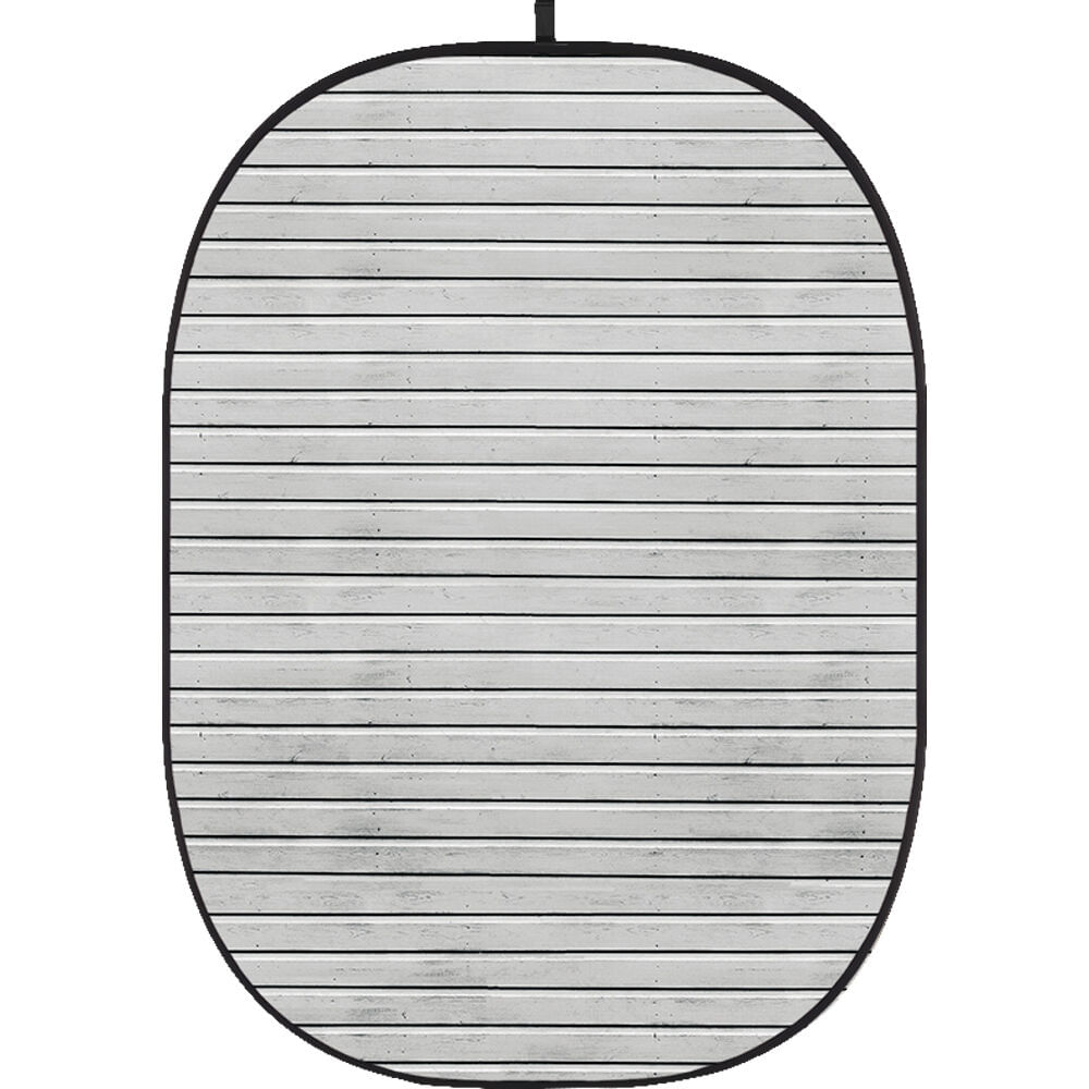 Fondo Colapsable Godox 5 x 6' (Pared de Madera 3) - Sin Arrugas, Estructura Autosoportante, Ideal p