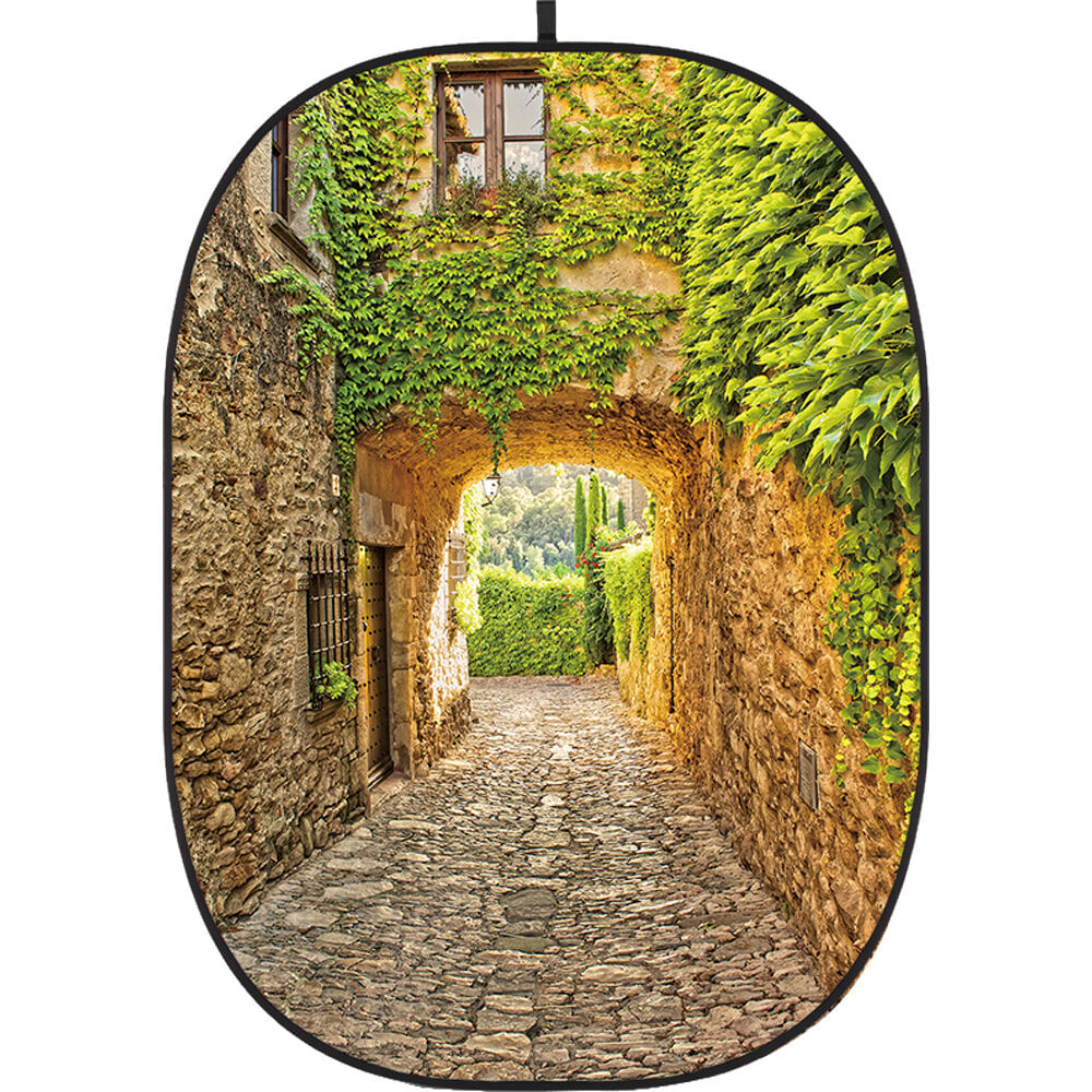 Fondo Colapsable Godox 5 x 6' (Street 2) - Sin Arrugas, Estructura Autosoportante, Ideal para Produ