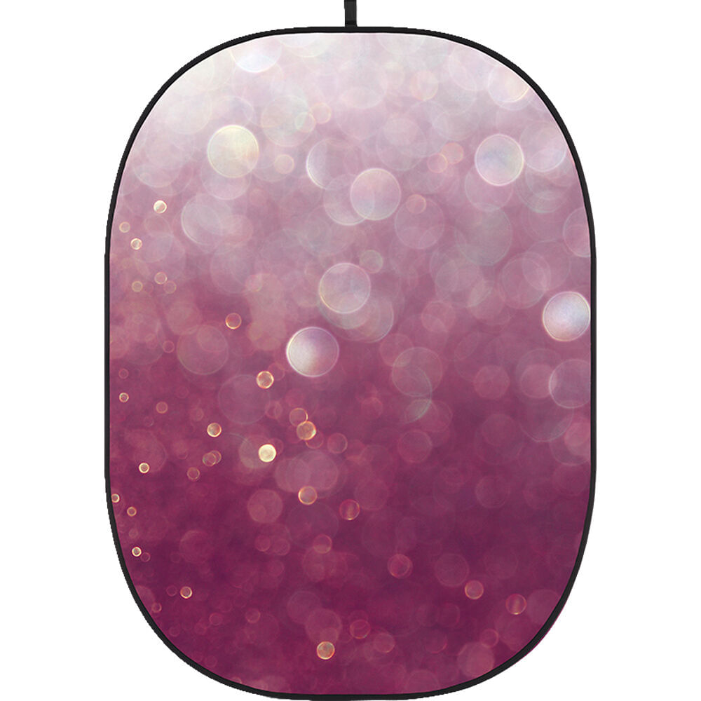 Fondo Colapsable Godox 5 x 6' (Textura Bokeh 2) - Sin Arrugas, Marco Autosoportante, Ideal para Pro