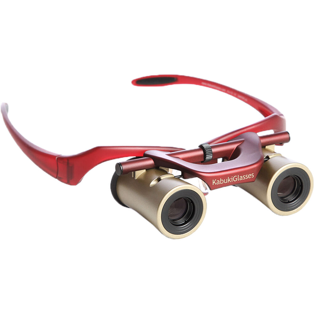 KabukiGlasses 4x13 HD Theater/Opera Glasses/Binoculars (above 30/100 Vision, Burgundy)