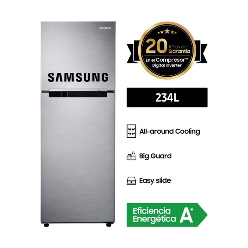 REFRIGERADORA SAMSUNG RT22FARADS8 234LT PLATEADA REFRIGERADORA SAMSUNG RT22FARADS8 234LT PLATEADA