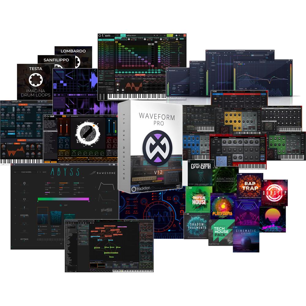 Tracktion Waveform Pro 12: Producción Musical y Software + Paquete Completo (Descarga) - Edición, Me 1695335-REG Tracktion Waveform Pro 12: Producción Musical y Software + Paquete Completo (Descarga) - Edición, Me 1695335-REG