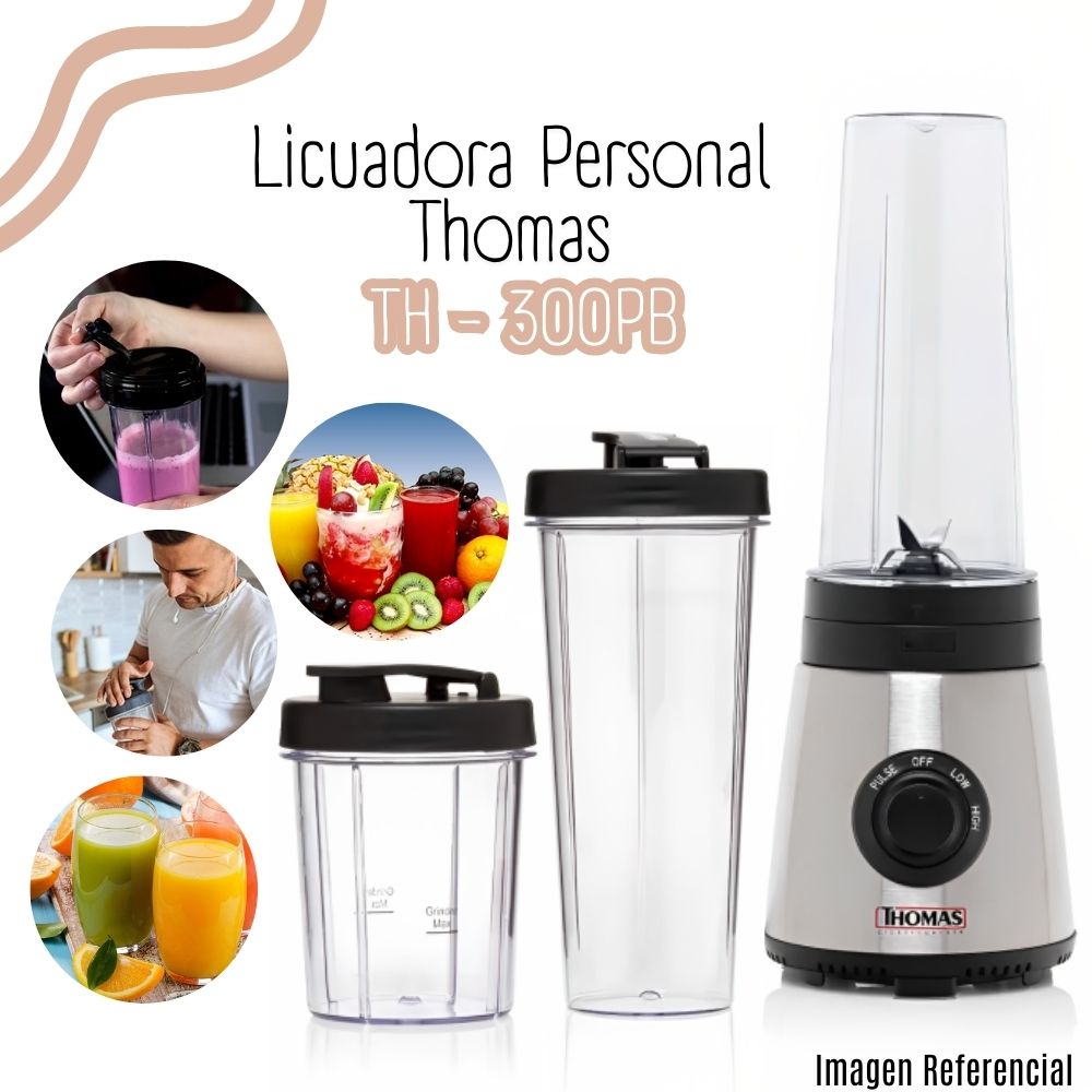 LICUADORA PERSONAL BLENDER THOMAS TH-300PB