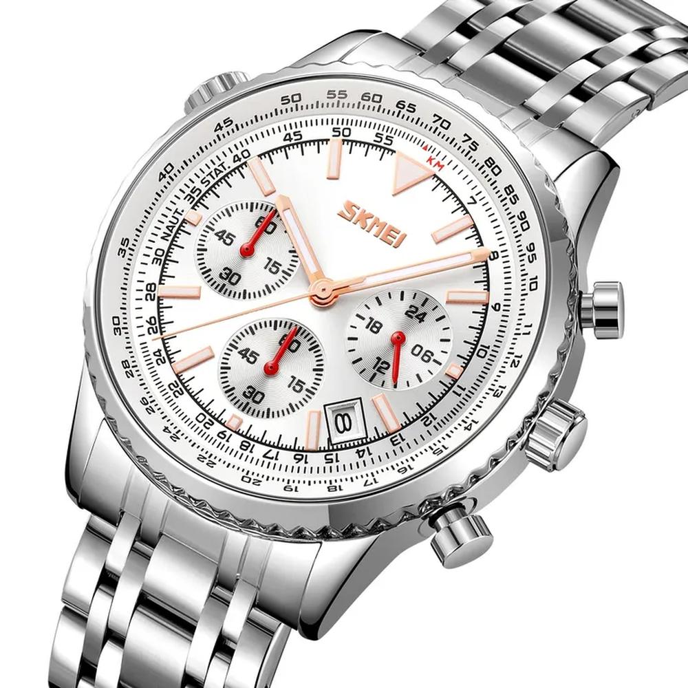 Reloj Skmei 9333 PLATEADO CORREA ACERO