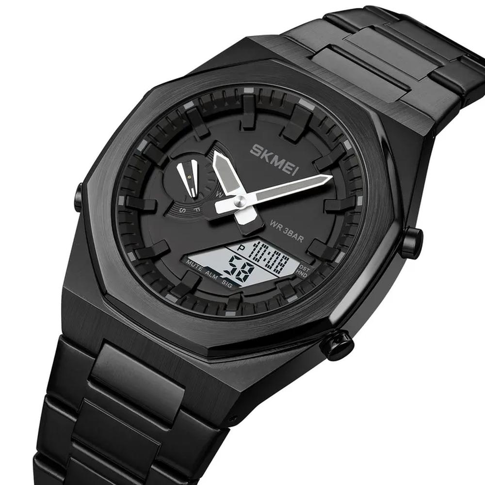 Reloj Skmei 1816 Negro Hora Mundial Dual