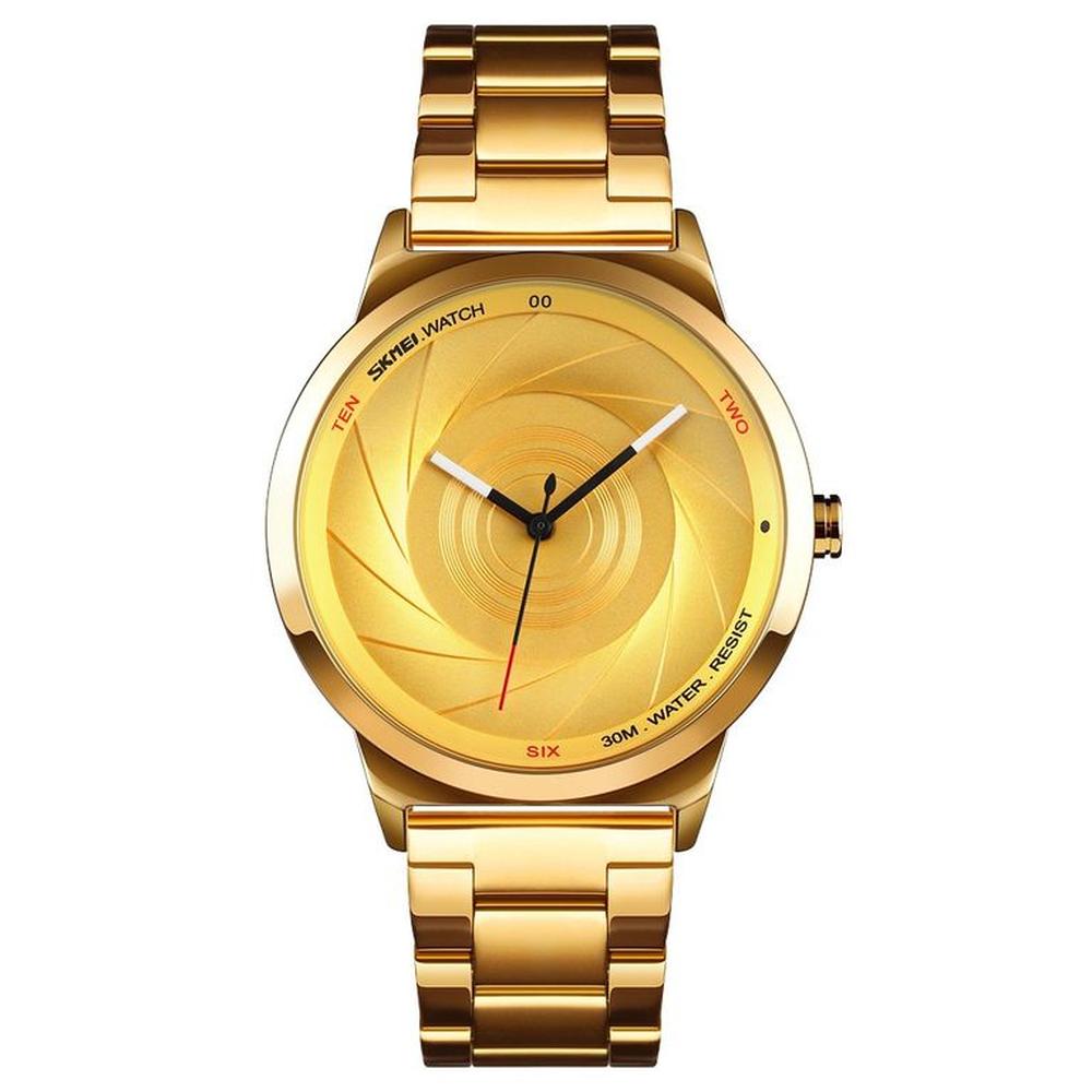 Reloj Skmei 9210 DORADO analógo correa Acero