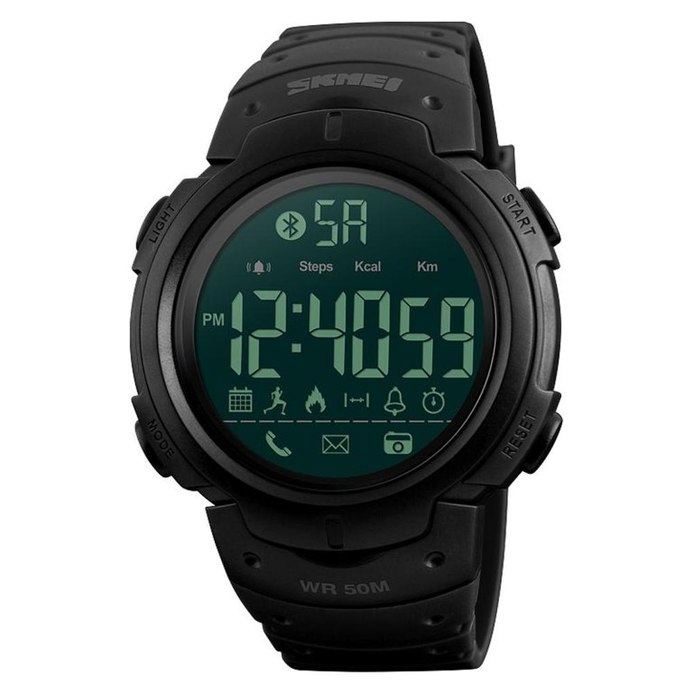 Reloj Skmei 1301 Smartwatch Podómetro Bluetooth Negro Correa Silicona