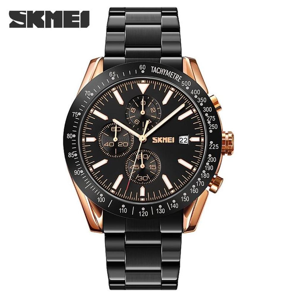Reloj Skmei 9253 NEGRO BORDES ORO ROSA CORREA Rosa Reloj Skmei 9253 NEGRO BORDES ORO ROSA CORREA Rosa