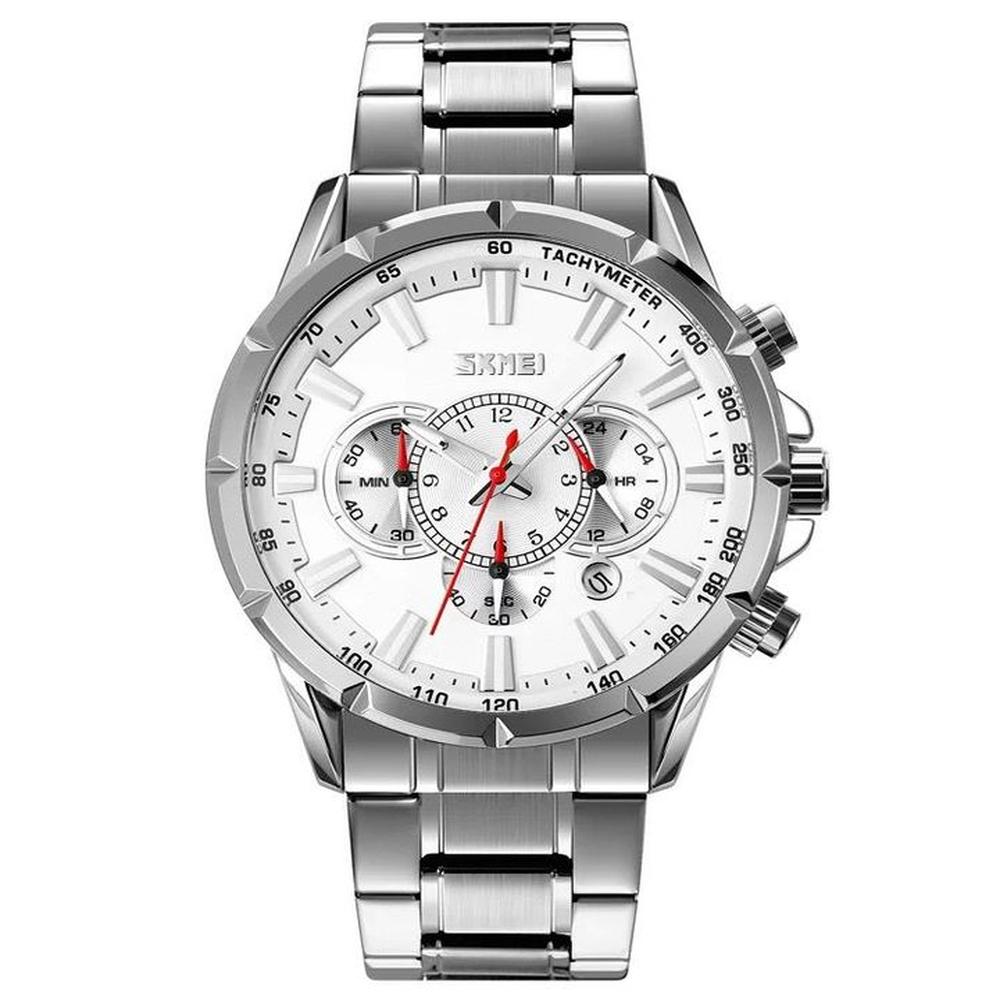 Reloj Skmei 9241 PLATEADO Cronómetro Blanco Reloj Skmei 9241 PLATEADO Cronómetro Blanco