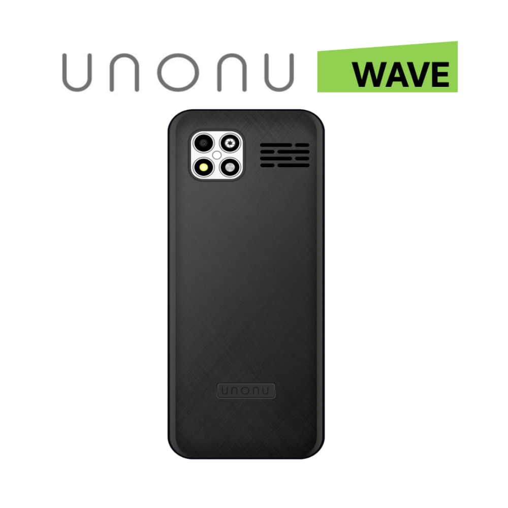 CELULAR BASICO UNONU WAVE BAR 2G DUAL SIM -NEGRO
