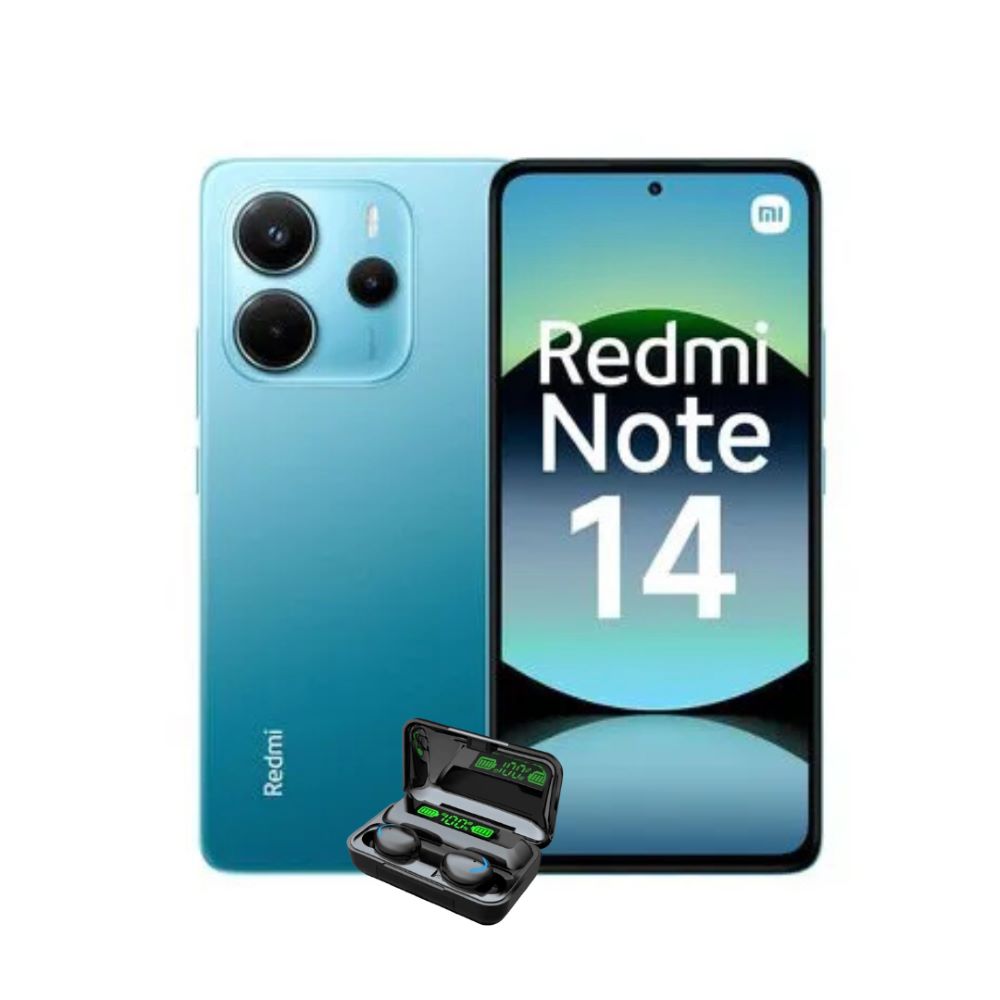 Celular Redmi Note 14 8Ram-256Gb Color Azul con Audifonos de Regalo