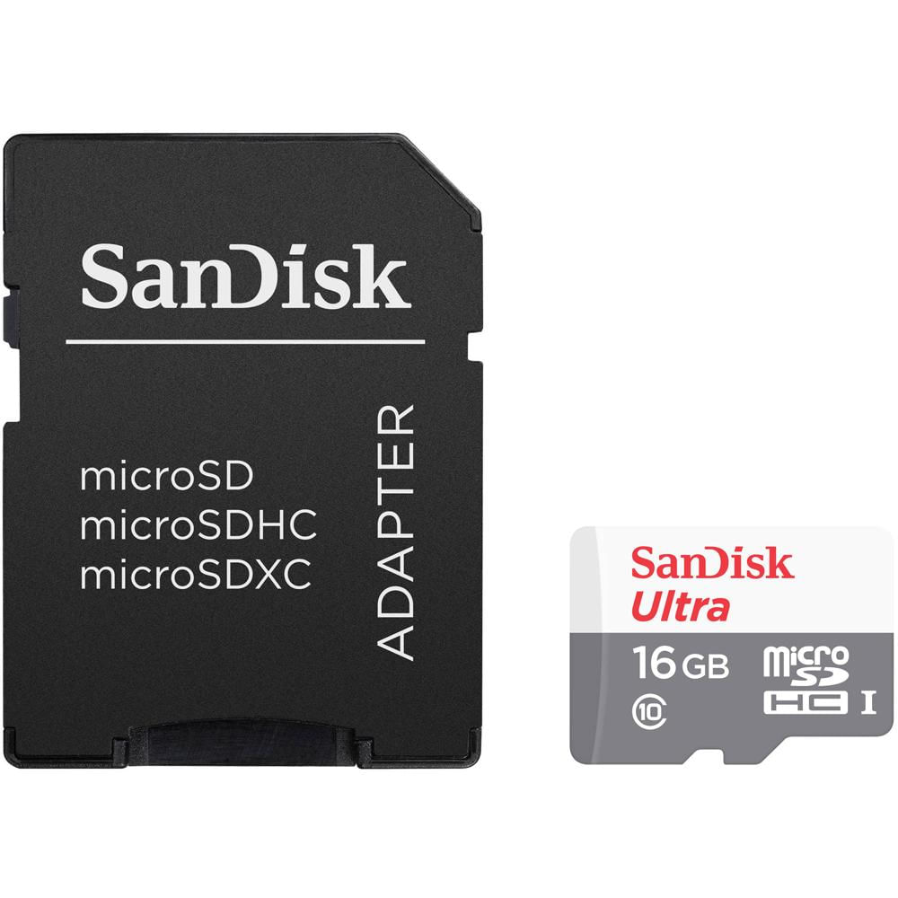 Tarjeta de Memoria SanDisk 16GB Ultra UHS-I microSDHC con Adaptador SD - Clase 10, Velocidad de Lect 1399325-REG Tarjeta de Memoria SanDisk 16GB Ultra UHS-I microSDHC con Adaptador SD - Clase 10, Velocidad de Lect 1399325-REG