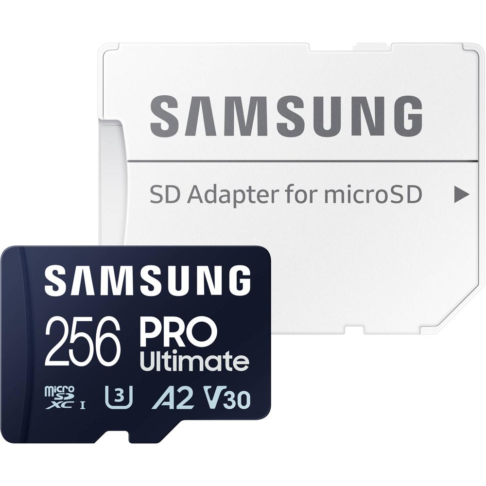 Tarjeta microSDXC Samsung 256GB PRO Ultimate UHS-I con Adaptador SD - Velocidades de Lectura 200 MB/ 1781947-REG Tarjeta microSDXC Samsung 256GB PRO Ultimate UHS-I con Adaptador SD - Velocidades de Lectura 200 MB/ 1781947-REG
