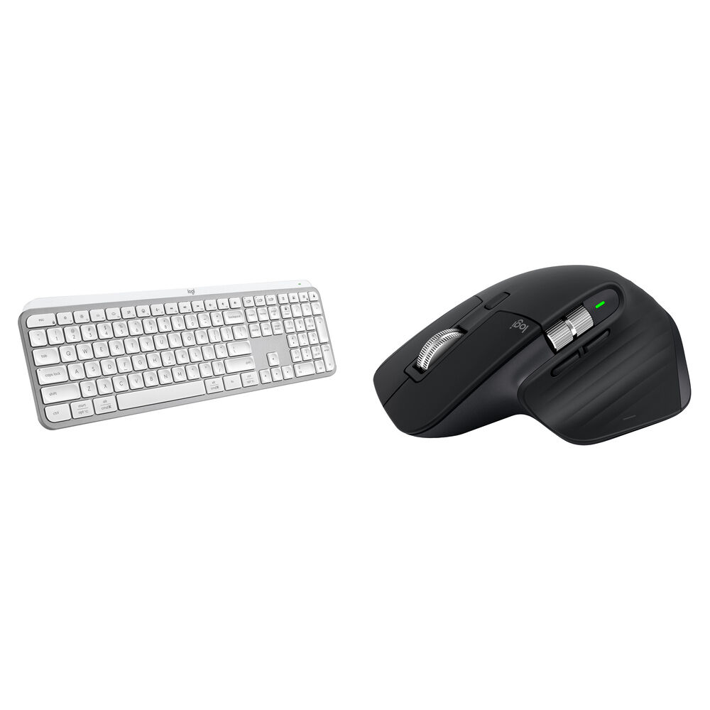 Logitech MX Wireless Keys S Keyboard and Master 3S Mouse (Pale Gray / Black) 1772502-REG Logitech MX Wireless Keys S Keyboard and Master 3S Mouse (Pale Gray / Black) 1772502-REG