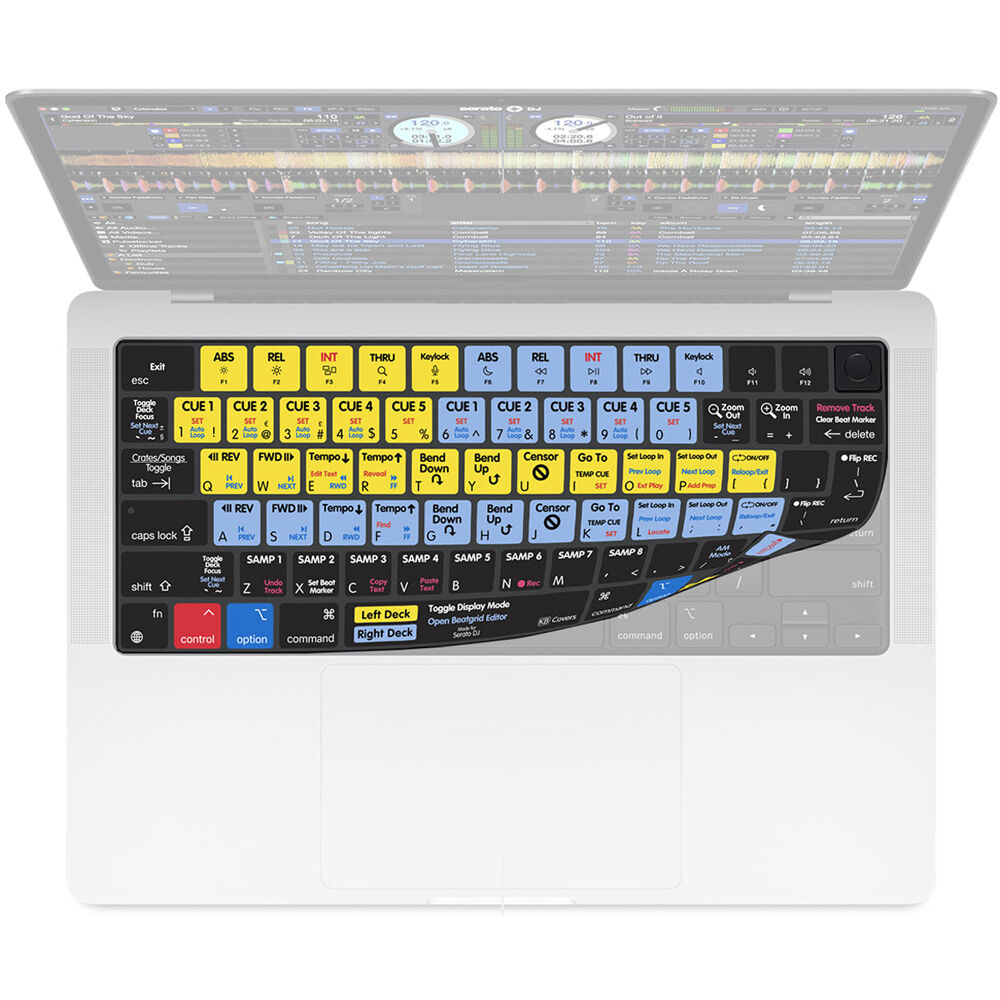 KB Covers Funda de Teclado Serato DJ para MacBook Pro 14 KB Covers Funda de Teclado Serato DJ para MacBook Pro 14