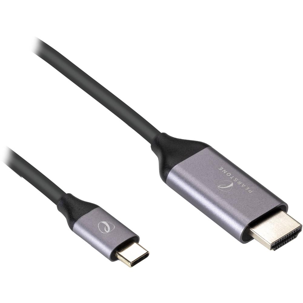 Cable Pearstone USB Tipo-C Macho a HDMI Macho 4K (3') - Soporta Resoluciones hasta 4K UHD, 60 Hz, Co