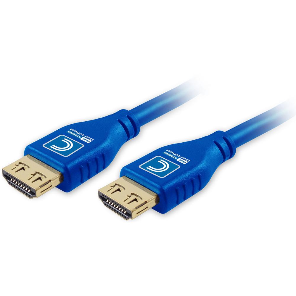 Cable HDMI Activo de Alta Velocidad MicroFlex Pro con Ethernet (Azul, 12') - Soporta HDR, 4K, 3D, Di