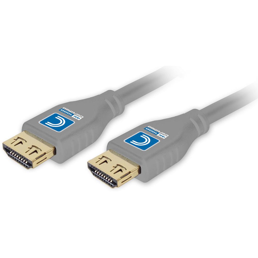 Cable HDMI de Alta Velocidad Comprehensive MicroFlex Pro con Ethernet (Gris, 3') - Soporta HDR, 4K U
