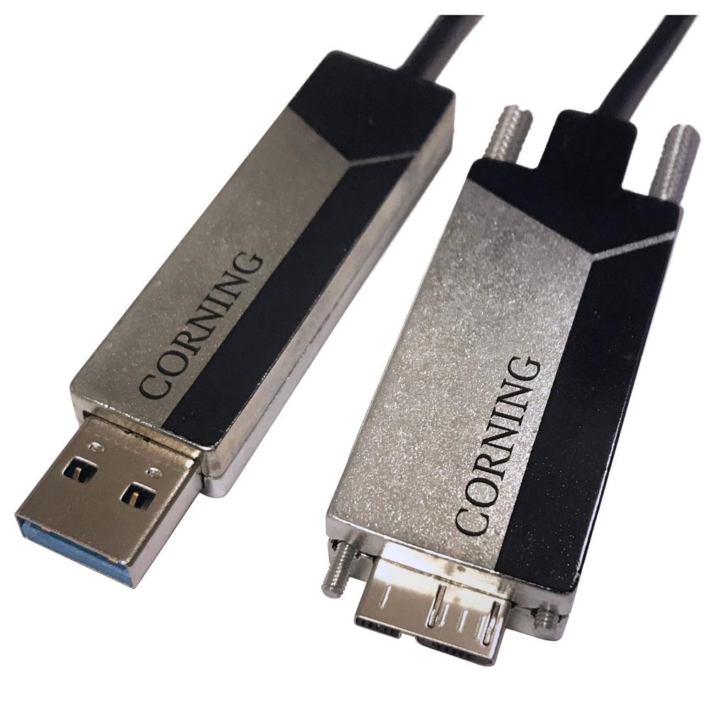 Cables Ópticos Corning USB 3.1 Gen 1 Tipo-A a Micro-USB Tipo-B (65.6') - Conector Masculino USB Tipo 1577005-REG Cables Ópticos Corning USB 3.1 Gen 1 Tipo-A a Micro-USB Tipo-B (65.6') - Conector Masculino USB Tipo 1577005-REG