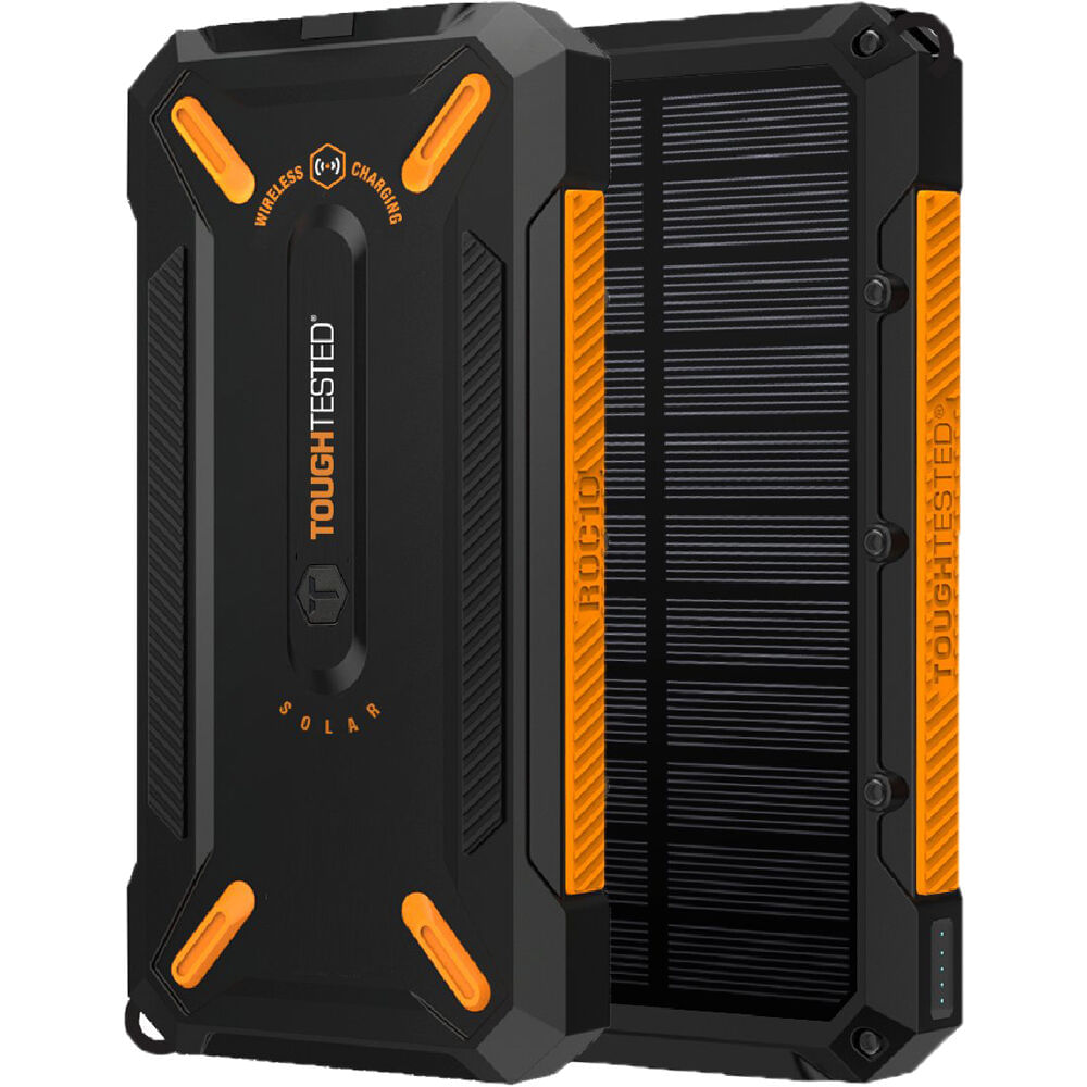 Cargador Solar ToughTested 10,000mAh y Power Bank Inalámbrico Portátil - Resistente al Agua y al Pol 1666977-REG Cargador Solar ToughTested 10,000mAh y Power Bank Inalámbrico Portátil - Resistente al Agua y al Pol 1666977-REG